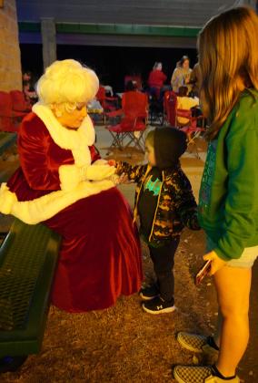 Mrs. Clause took time out of her busy schedule at the north pole to visit Luminance Dec 8. Photo by Heather Moery