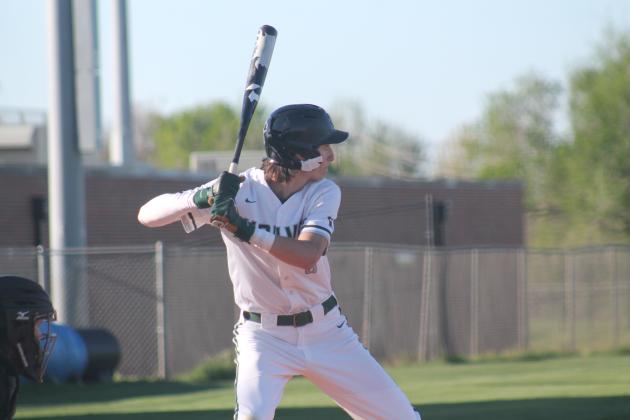 Edmond Santa Fe's Carson Cooper up to bat against Norman, Tuesday, April 2. Taken by George McCormick.