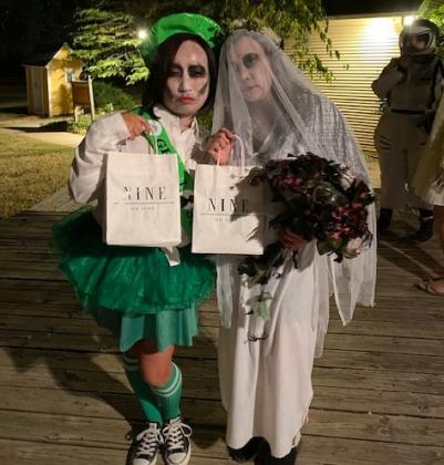 Third Annual Trick or Treat Ball.  The event was a huge success. Nine boo-tiques, 20 total sponsors, and 65 women in costume gathered at the Harn Homestead museum to celebrate creativity and shopping local. Beautiful evening.