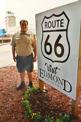 Boy Scout Creates and Installs Route 66 Shield