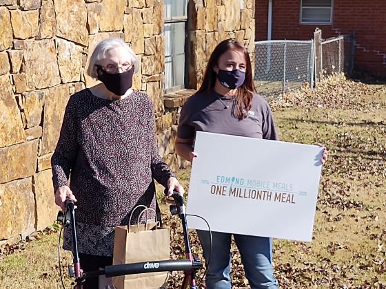 Mary receives the 1 millionth meal
