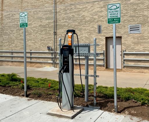 EV Charging Stations at City First. Photo Submitted