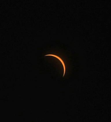 Phases of the Solar Eclipse in Oklahoma. Photo by Jeff Harrison, Midwest City Beacon.
